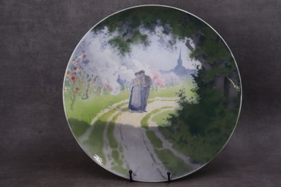 Edmond LACHENAL (1855-1948), Ceramic dish...