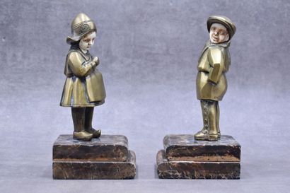 Marcel GUILLEMARD (1886-1932), Pair of bookends...