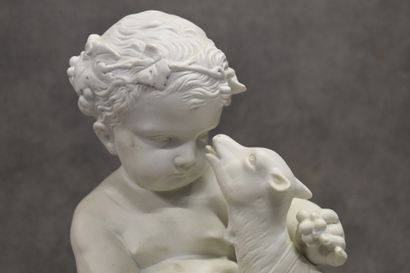 CLODION (1738-1814)( after), Putto with kid,...