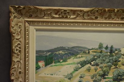 French school of the XXth century, Landscape,...