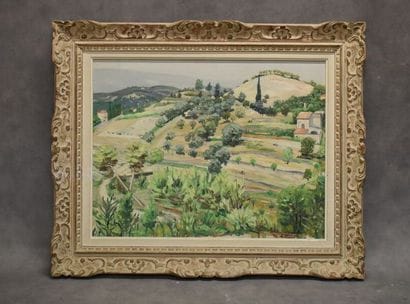 French school of the XXth century, Landscape,...