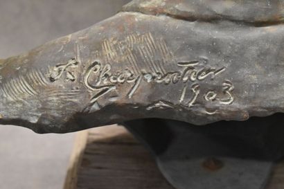Félix CHARPENTIER (1858-1924), Buste d'homme...