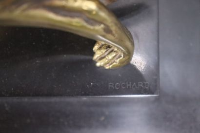 Irénée ROCHARD (1906-1984), Greyhound, bronze...