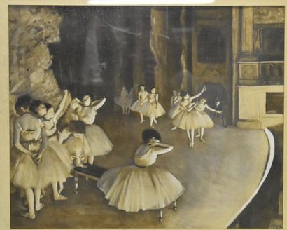 Edgar DEGAS (1834-1917) (after), Rehearsal...