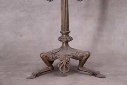 BARBEDIENNE (in the taste of). Pair of tripod...