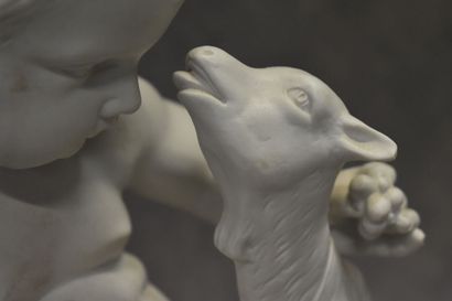 CLODION (1738-1814)( after), Putto with kid,...