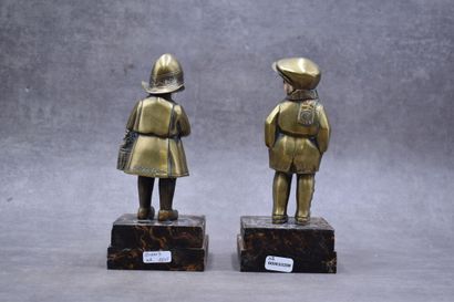 Marcel GUILLEMARD (1886-1932), Pair of bookends...