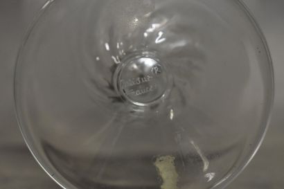 LALIQUE FRANCE. Cup on foot out of moulded...