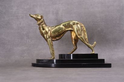 Irénée ROCHARD (1906-1984), Greyhound, bronze...