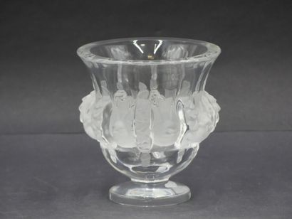 LALIQUE France. A Dampierre vase in partially...