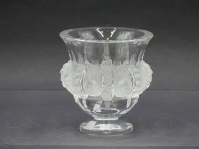 LALIQUE France. A Dampierre vase in partially...