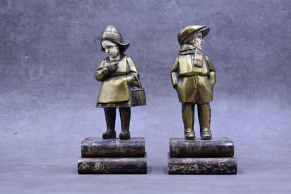 Marcel GUILLEMARD (1886-1932), Pair of bookends...