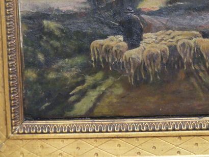 Emile SIMON (1890-1976), Herd and its shepherd...
