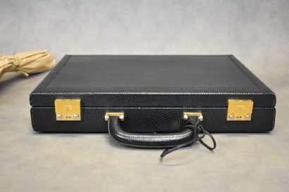 VAN CLEEF & ARPELS. Attaché case in black...