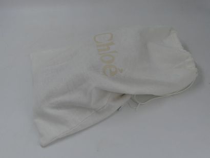 CHLOE. Pair of shoes in pink beige leather...