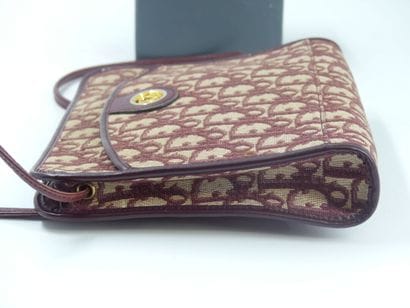 Christian Dior. Shoulder bag in damask canvas...