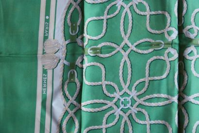 HERMES. Model marine knots. Silk square....