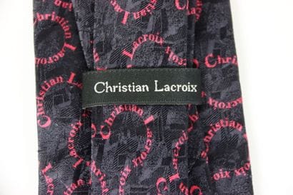 Meeting of two silk ties, one HERMES with...