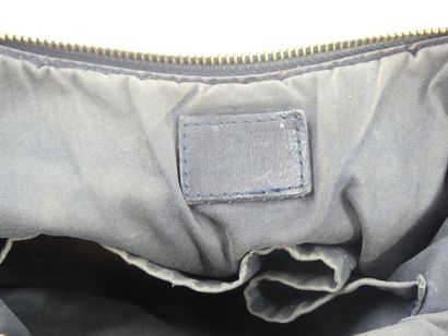 LOUIS VUITTON. Shoulder bag in navy leather...