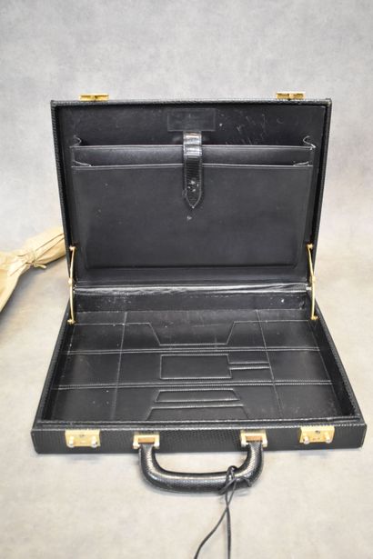 VAN CLEEF & ARPELS. Attaché case in black...
