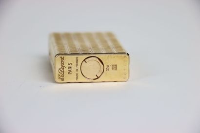 S.T. DUPONT BRIQUET in gilded metal with...