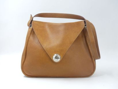HERMES. Christine bag in courchevel gold...