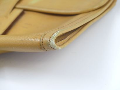 HERMES. Jige clutch bag in Courchevel gold...
