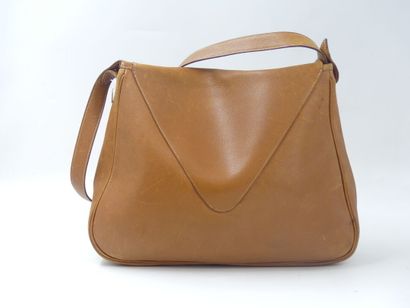 HERMES. Christine bag in courchevel gold...