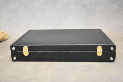 VAN CLEEF & ARPELS. Attaché case in black...
