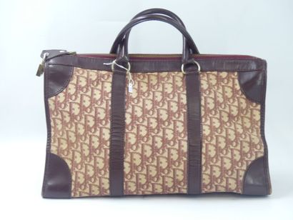 DIOR. Handbag 24 hours in burgundy leather...