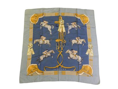 HERMES. Jumping model. Silk square designed...