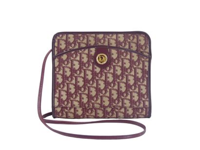 Christian Dior. Shoulder bag in damask canvas...