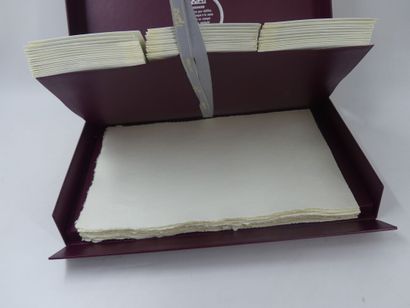 HERMES. Box containing 36 envelopes and 31...