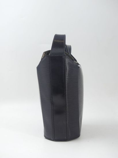 LOUIS VUITTON. Box type handbag in black...