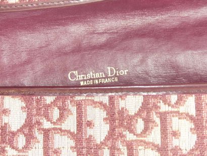 Christian Dior. Clutch in damask canvas and...