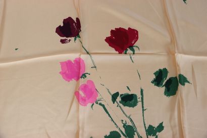DIOR. Large silk scarf in its original pouch,...