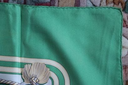 HERMES. Model marine knots. Silk square....