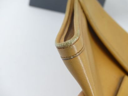 HERMES. Jige clutch bag in Courchevel gold...
