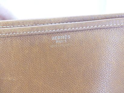 HERMES. Christine bag in courchevel gold...