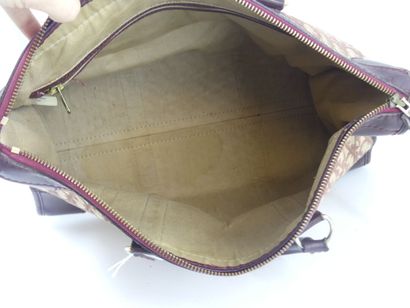 DIOR. Handbag 24 hours in burgundy leather...
