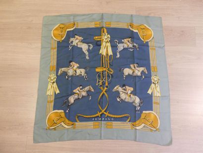 HERMES. Jumping model. Silk square designed...