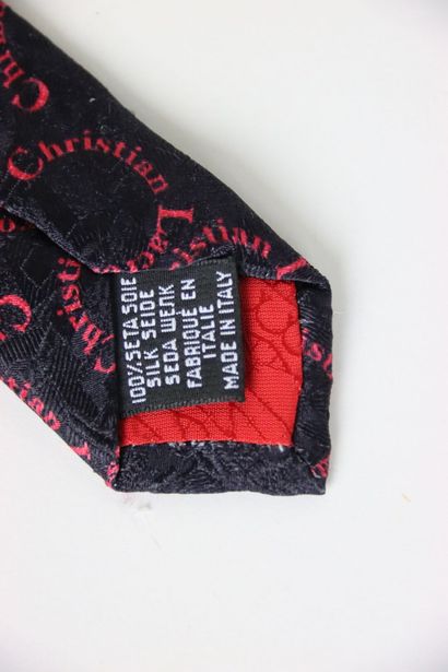 Meeting of two silk ties, one HERMES with...