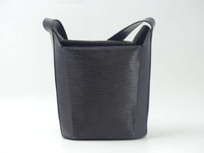 LOUIS VUITTON. Box type handbag in black...