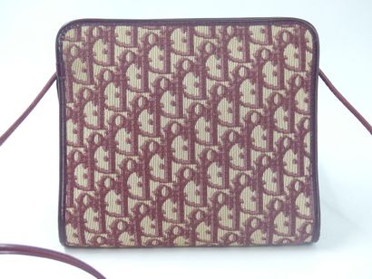 Christian Dior. Shoulder bag in damask canvas...