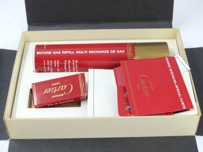 CARTIER. Lighter in silver plated metal,...