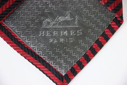 Meeting of two silk ties, one HERMES with...