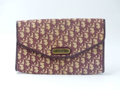 Christian Dior. Clutch in damask canvas and...