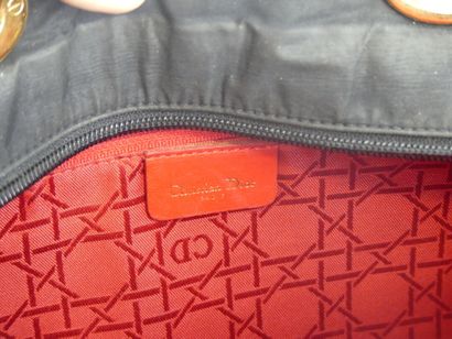 Christian Dior. Lady Dior handbag in black...