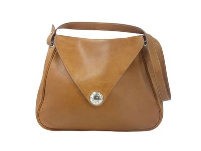 HERMES. Christine bag in courchevel gold...
