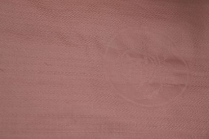 HERMES. Large H-shaped stole in powder pink,...